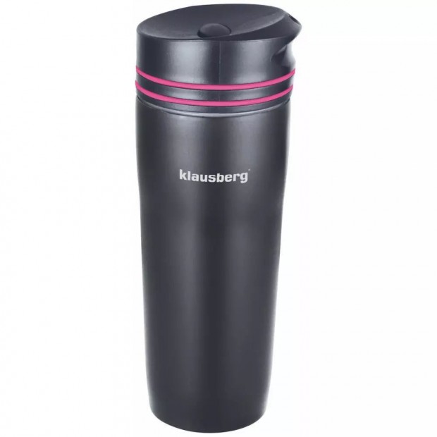 Klausberg dupla fal utaz bgre 380ml - fekete / pink (KB-7149P)