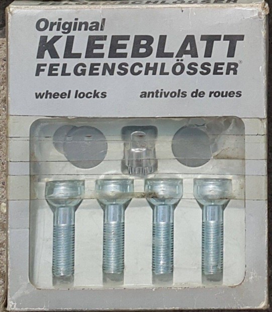 Kleeblatt hosszított kerékőr csavar, M14x1,5, 41mm, rádiuszos. (Utolsó