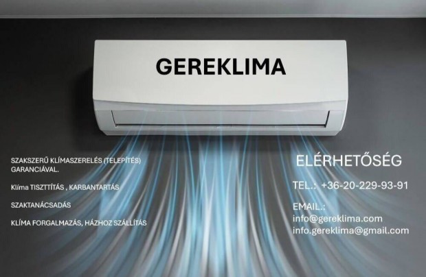 Klma forgalmazs,Telepts,Karbantarts