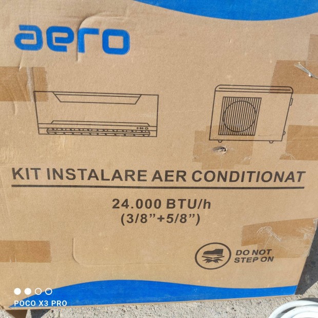 Klíma rézcső szett 3/8"-5/8" 3-rom méteres