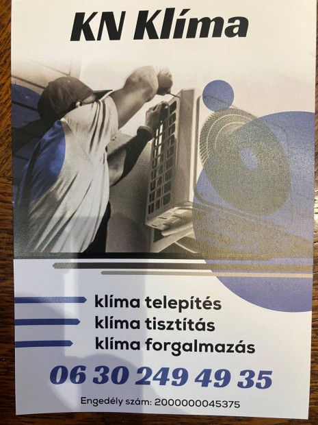 Klíma szerelés, tisztítás és forgalmazás