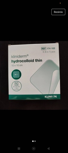 Klinderm hydrocolloid thin kötszer