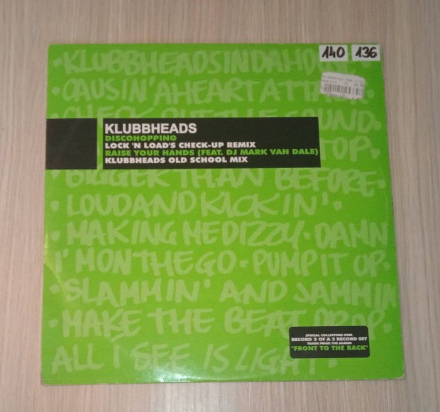 Klubbheads - Discohopping / Raise Your Hands (Vinyl,2001)