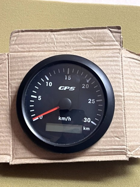 Km óra, sebességmérő óra, GPS antenna, 30 km/ h, hajóra