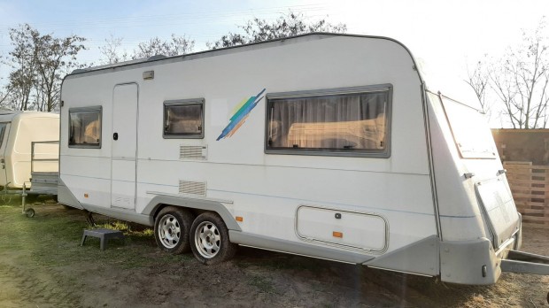 Knaus Eurostar lakkocsi 6.5m lakrsz j llapot teleptsre