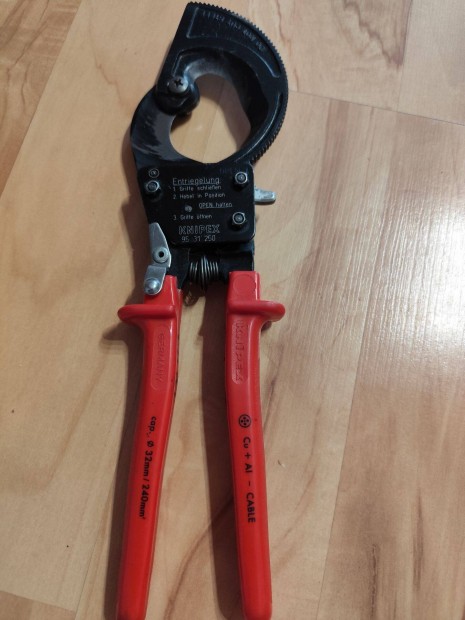 Knipex réz és alumínium kábelvágó olló 95 31 250 használt