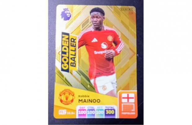 Kobbie Mainoo Manchester United Golden Baller focis krtya PL 2025