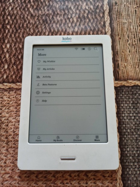 Kobo Touch ebook olvas