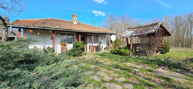 Kocs�r hat�r�ban, k�zvetlen�l az erd�ben 47 nm-es tanya Elad�!