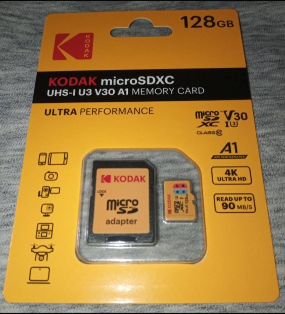 Kodak 128 GB micro sd kártya