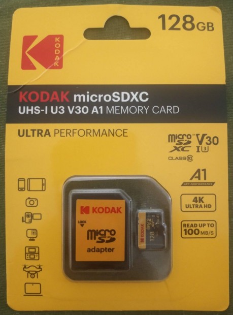 Kodak 128 GB micro sd krtya