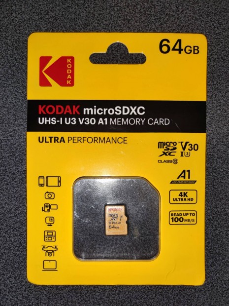 Kodak 64GB micro sd memriakrtya 64 GB