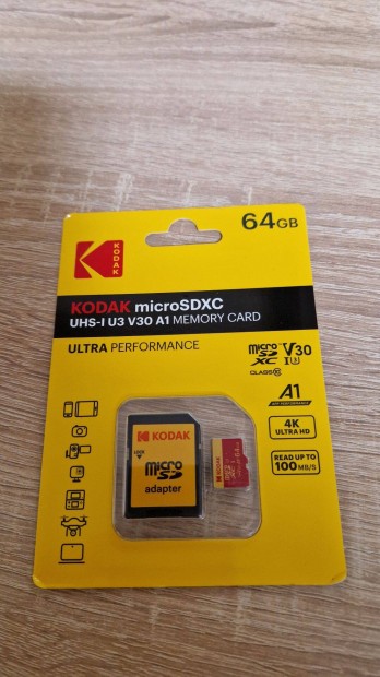 Kodak 64 gb Micro sd memria krtya