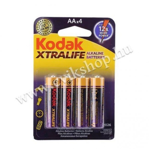 Kodak Xtralife AA alkli elem 1,5V