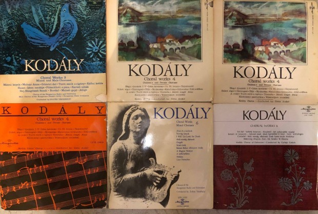 Kodly - Choral works 6db egyben Krusmvek | LP Bakelit Vinyl