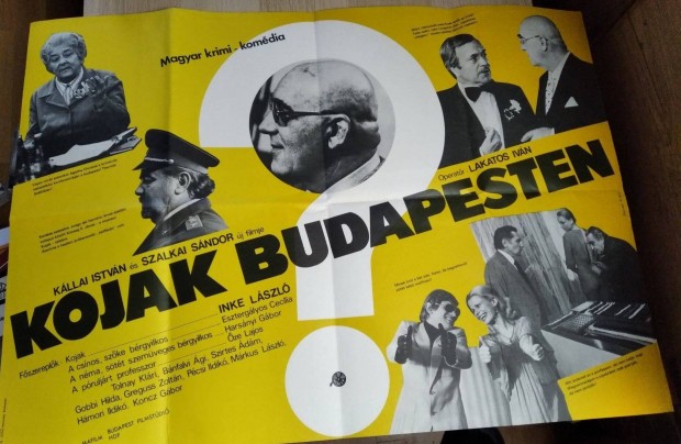 Kojak Budapesten - filmplakt 1980. (69 x 48 cm.) MOKP