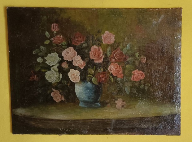 Kókai E. 1959/Olaj-vászon festmény Szignozott/80 cm x 60 cm