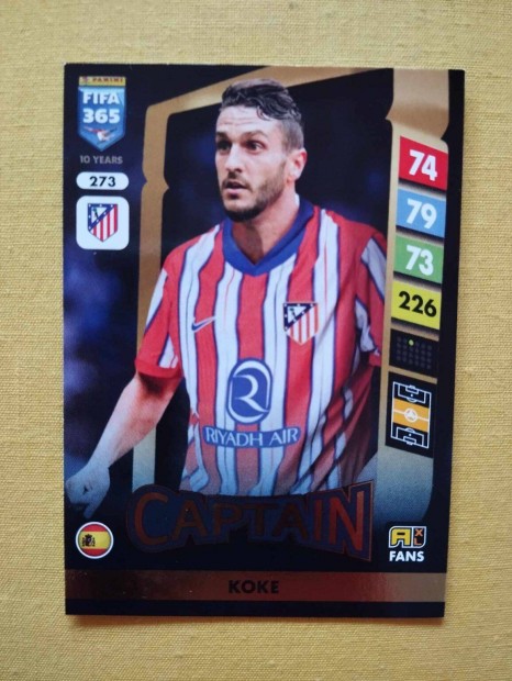 Koke (Atletico Madrid) FIFA 365 2025 Captain focis krtya