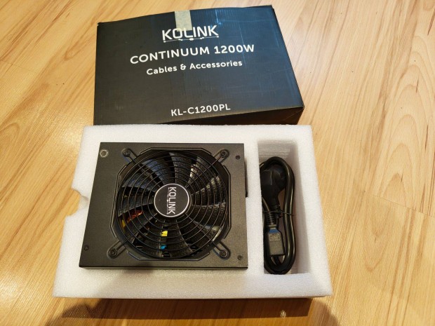 Kolink 1200W Continuum 80 Plus full modulris PC tpegysg