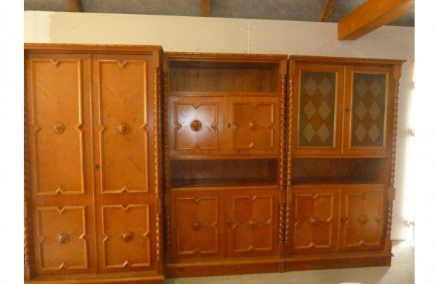 Koloniál 3 részes Fa szekrénysor 300 x170 x 50cm
