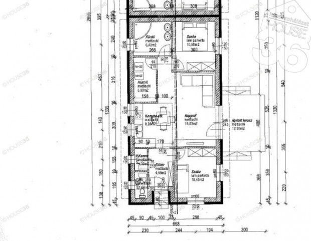 K�lt�zz�n nappali + k�tszob�s �j�p�t�s� csal�di h�zba !