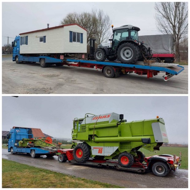Kombájn, Rába, Silózó, MTZ, Mobilház, Pótkocsi, Claas, Gépszállítás