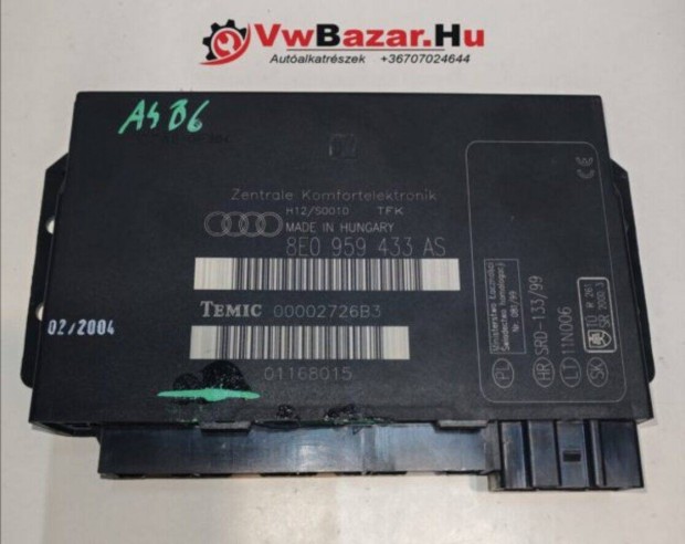 Komfortelekronika Audi A4 B6 8e0959433as