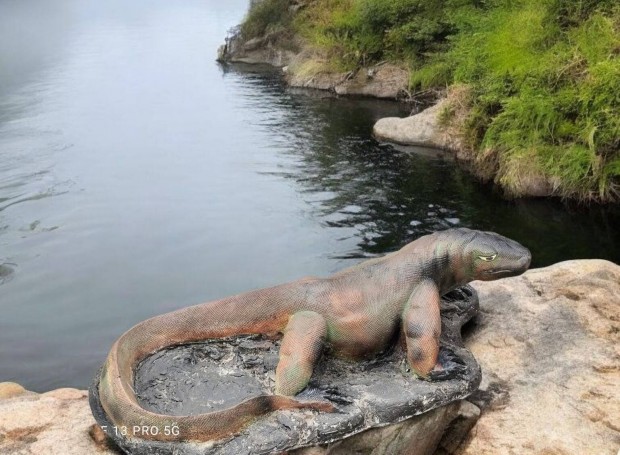 Komodói Varánusz szobor