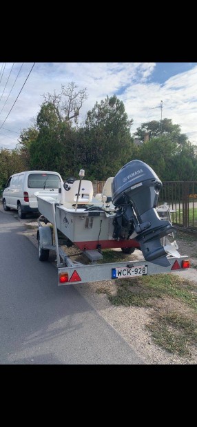 Komplett Orca Horgszcsnak Yamaha 50-Es Bimini Tet