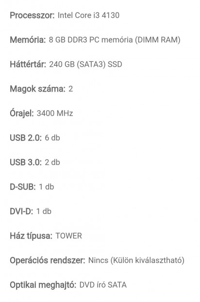 Komplett pc csomag, számítógép szett