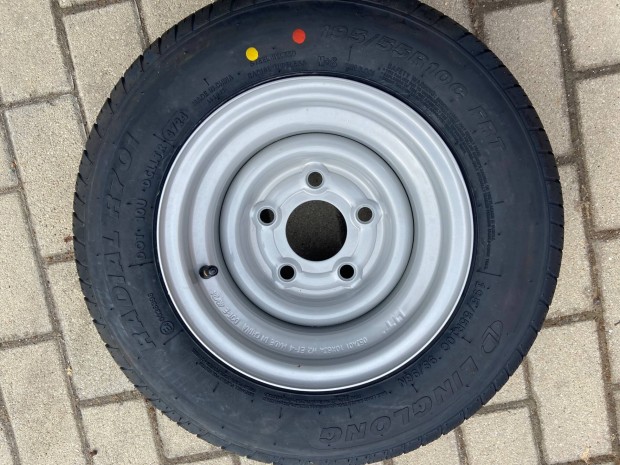 Komplett szerelt tréler kerék 10 új