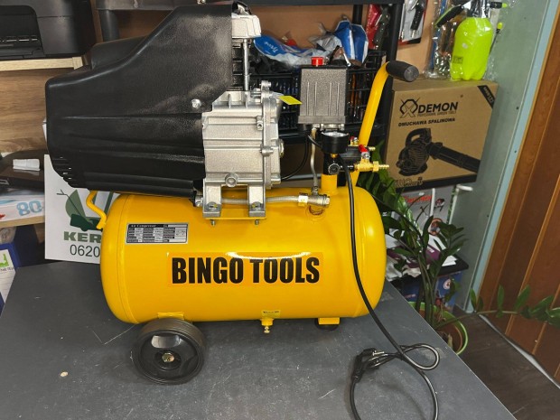 Kompresszor 30L Bingotools olaj kenses