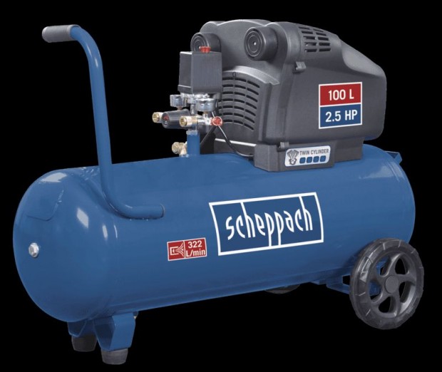 Kompresszor HC105DC scheppach - 230V 50Hz - 100L