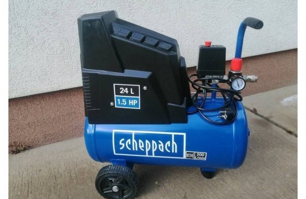 Kompresszor Scheppach HC 30 Ox olajmentes kompresszor, 1.1kW, 24L, 8ba