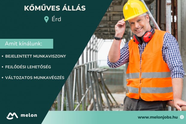 Kőműves álláslehetőség