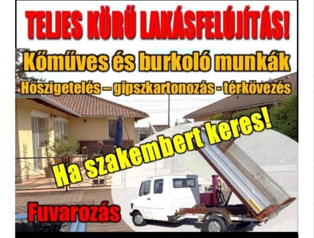 Kmves csempe burkols fests parketta hszigetels trk gipszkart