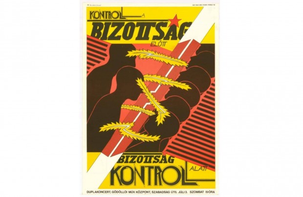 Koncert poszter Kontrol Bizottság Fosystem