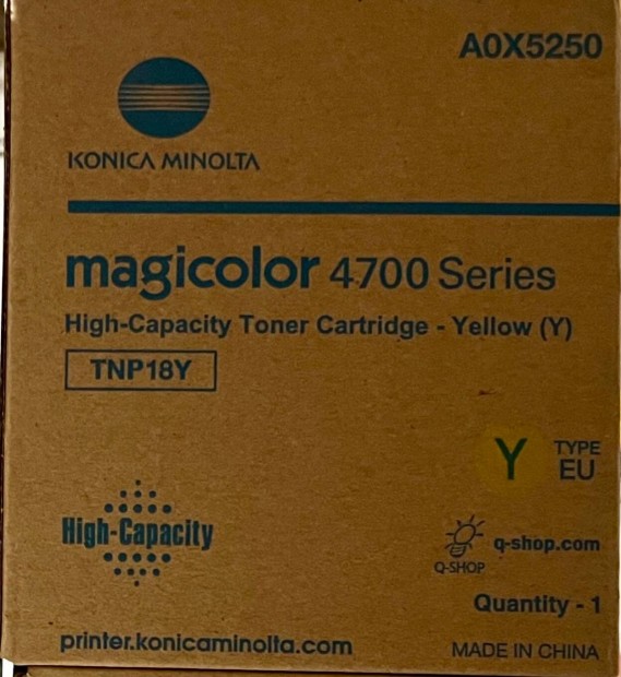 Konica Minolta 4700 Series TNP-18 (A0X5250) - toner, yellow (srga)