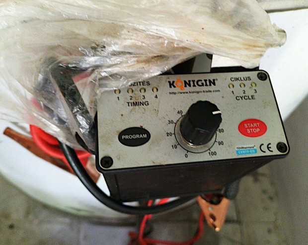 Königin 12V + 230V Inox pergető szinte új eladó