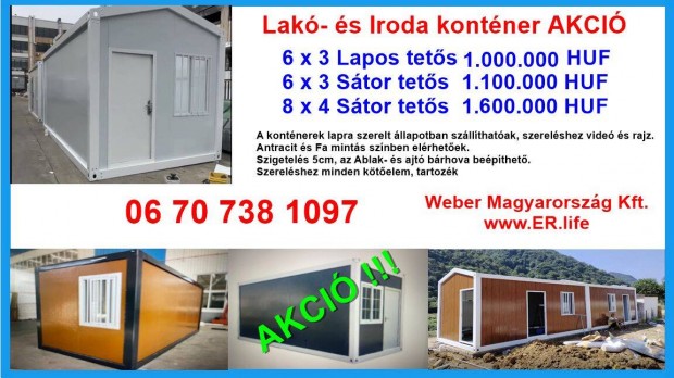 Konténer iroda tarolo lakó konténer