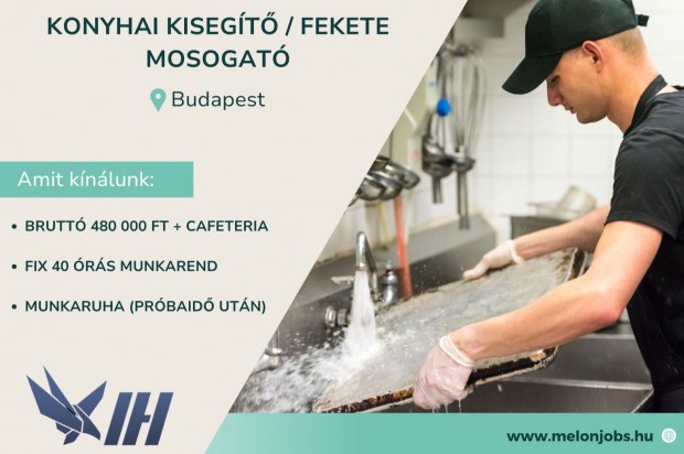 Konyhai kisegítő/Fekete mosogató