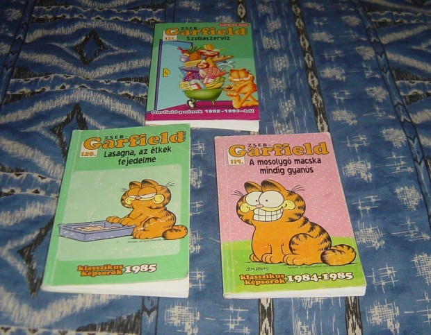 Knyv- Zseb-Garfield (3 db) - 84-85, 92-94