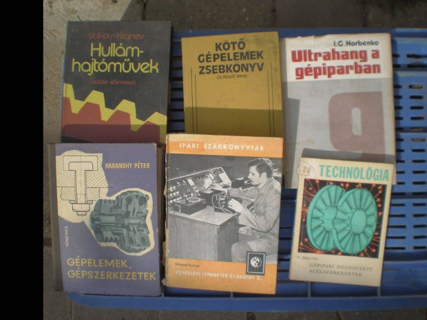 Könyvek,hullámhajtóművek,gépelemek,ultrahang,gépipar,gépészet,