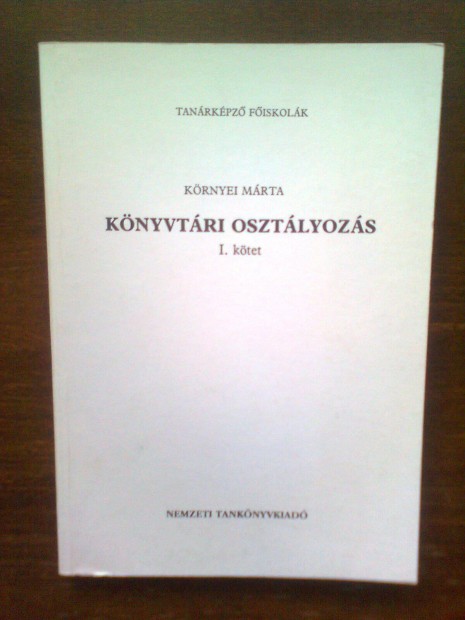 Knyvtri osztlyozs I.ktet