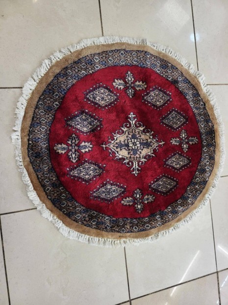 Kör alakú 85 cm kézi csomózású gyapjú perzsa szőnyeg. BFZ838