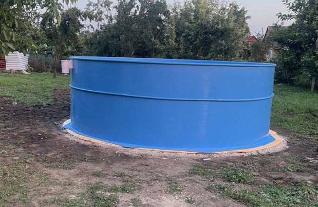 Kör alakú pp medencetest (műanyag) 3 x 1,5 m