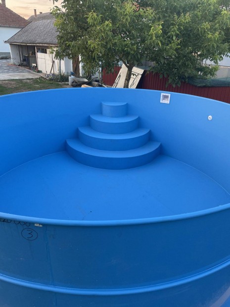 Kör alakú pp medencetest (műanyag) 4,5 x 1,5 m