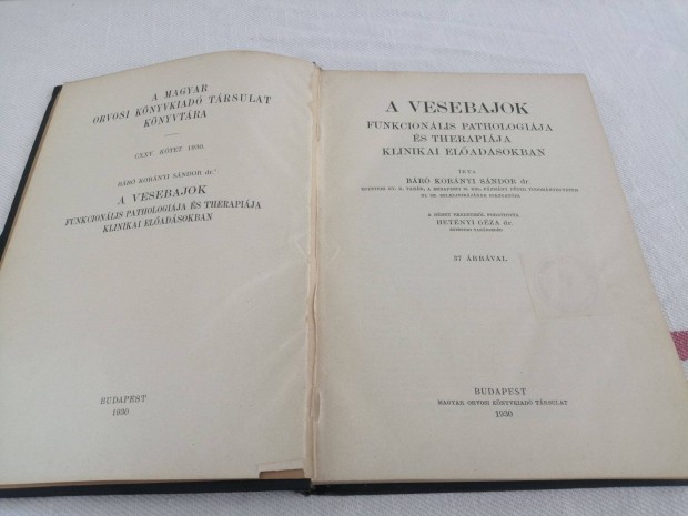 Kornyi: A vesebajok 1930