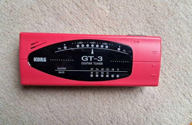 Korg GT-3 Guitar tuner gitr hangol