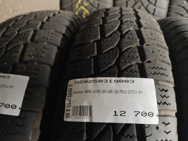 Kormoran VANPRO WINTER 104/102R 185/75R16 DOT2718 6MM HASZNÁLT